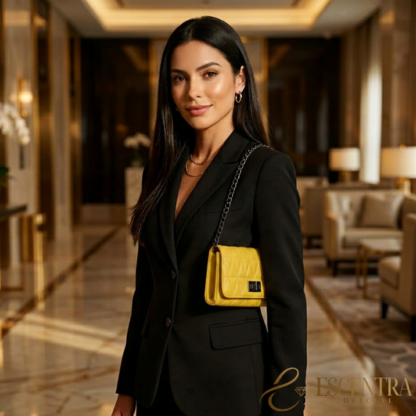 Bolsa Vivienne | Matelassê & Corrente Premium