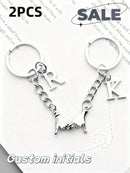 Kit Chaveiros Personalizados de Casal com Iniciais Personalizadas - Joia
