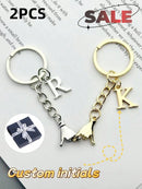 Kit Chaveiros Personalizados de Casal com Iniciais Personalizadas - Joia