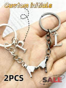 Kit Chaveiros Personalizados de Casal com Iniciais Personalizadas - Joia