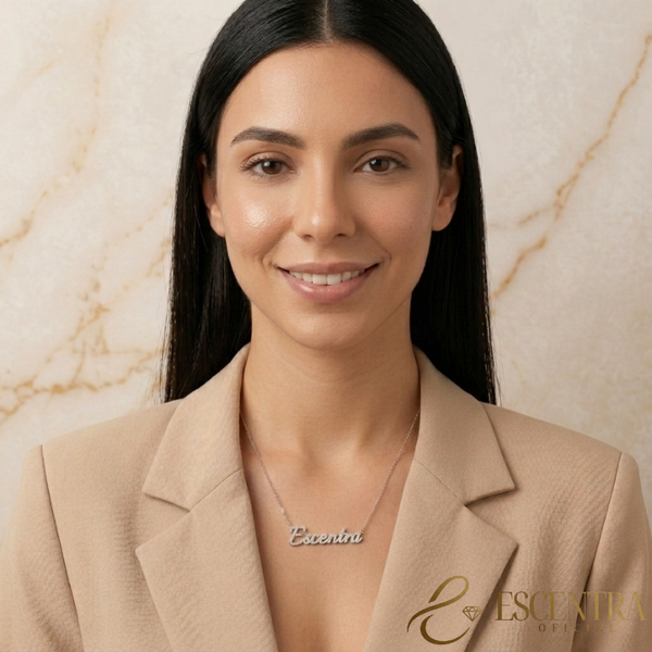 Colar Nominelle | Moissanite e Prata 925 Personalizado
