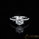 Anel Éclatante | Moissanite 2 Quilates e Prata 925