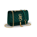 Bolsa Signature Velvet | Veludo Luxe e Corrente Dourada — Edição Exclusiva