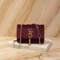 Bolsa Signature Velvet | Veludo Luxe e Corrente Dourada — Edição Exclusiva