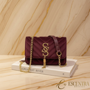 Bolsa Signature Velvet | Veludo Luxe e Corrente Dourada — Edição Exclusiva