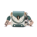 Bolsa Noir Graphic | Estampa Losango e Chaveiro — Corrente e Alça Fashion