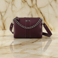 Bolsa Transversal Retta | Corrente Grafite & Alça Dupla Premium