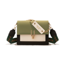 Bolsa Aurore | Alça Bordada, Fecho Dourado & Couro PU Premium