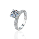 Anel Stellaire | Moissanite 2 Quilates e Prata 925