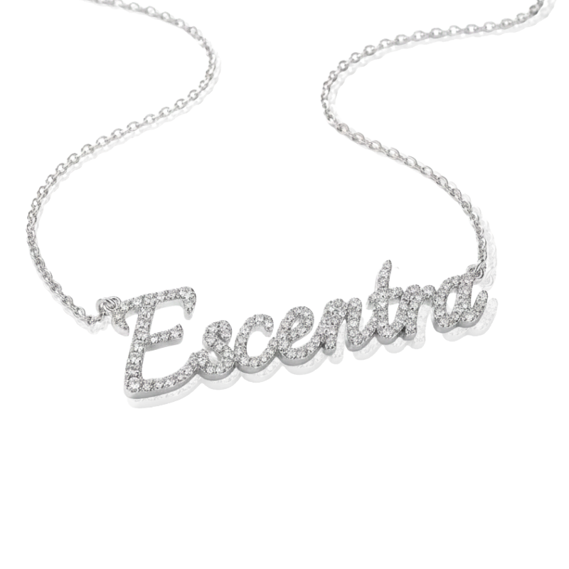 Colar Nominelle | Moissanite e Prata 925 Personalizado
