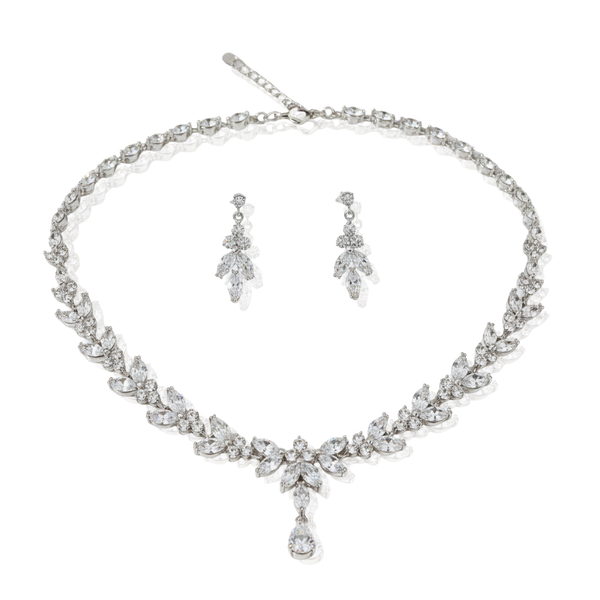 Conjunto Cristalline | Prata 925 e Banho de Ródio