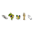 Pingente da Copa do Brasil | Banhada a Ouro, Prata 925 e Resinado