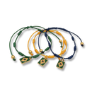Pulseira Proteção 7 nós - Pingente e Bandeira do Brasil - Vem o Hexa!