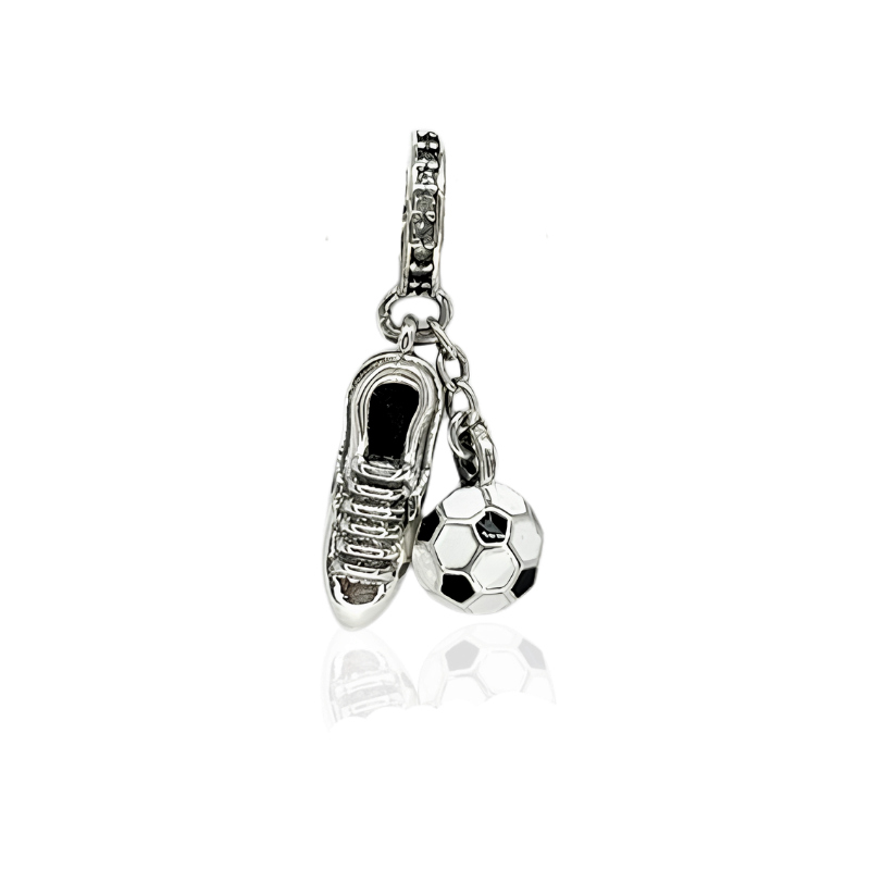 Berloque I love football Duo | Prata 925