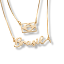 Colar Brasil e Bandeira | Banhado Ouro 18K