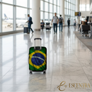 Capa de Mala para Viagem de Proteção | Bandeira do Brasil, o Hexa Vem!