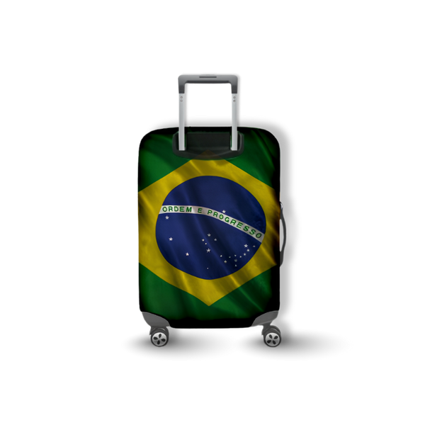 Capa de Mala para Viagem de Proteção | Bandeira do Brasil, o Hexa Vem!
