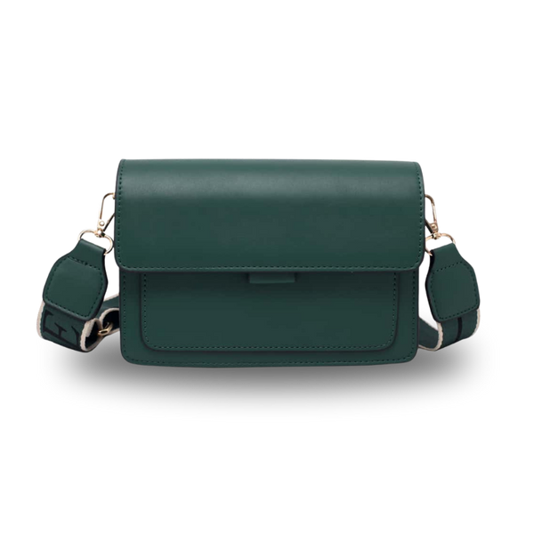 Bolsa Transversal Feminina Flap | Alça Larga Ajustável — Couro PU Premium