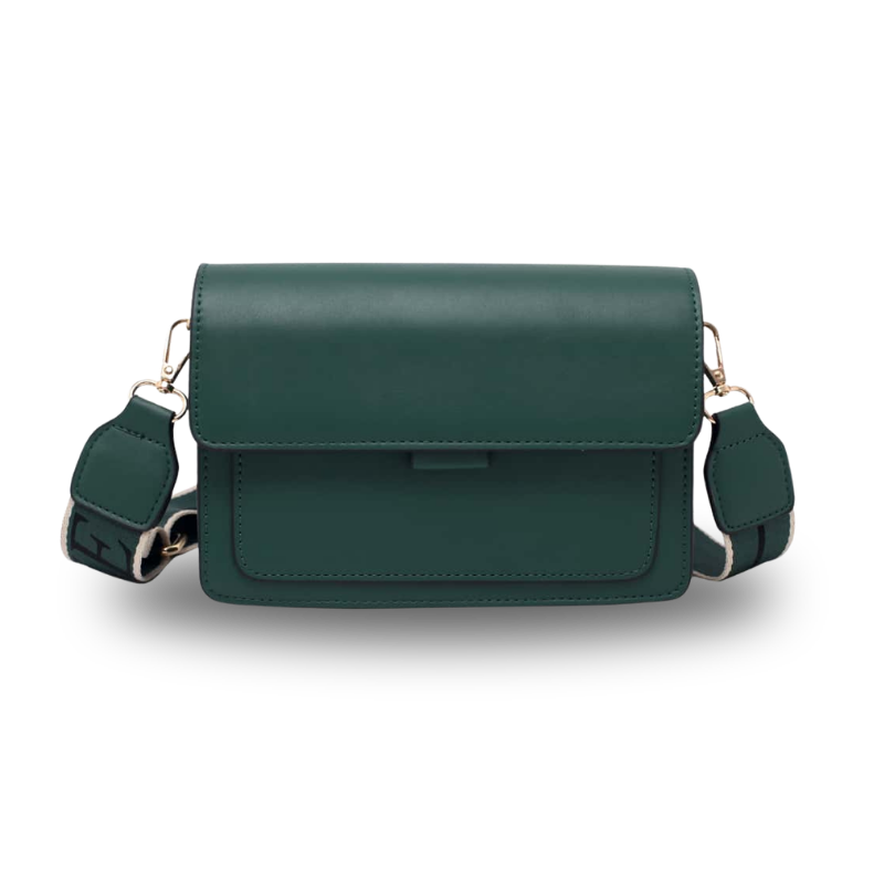 Bolsa Transversal Feminina Flap | Alça Larga Ajustável — Couro PU Premium