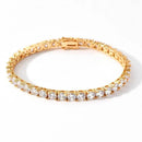 Colar Riviera|Moissanite, Prata Esterlina S925 Banhada a Ouro Branco 18k