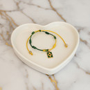 Pulseira 7 nós Proteção Pingente Bandeira do Brasil Core Copa do Mundo