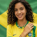 Colar e Pulseira do Brasil com Berloques | Banhada a Ouro 18k