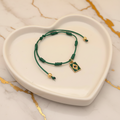 Pulseira 7 nós Proteção Pingente Bandeira do Brasil Core Copa do Mundo
